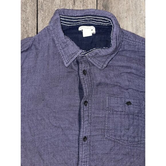 Carbon 2 Cobalt Gray Black Long Sleeve Button Down Shirt Men’s Size Large - Picture 2 of 7
